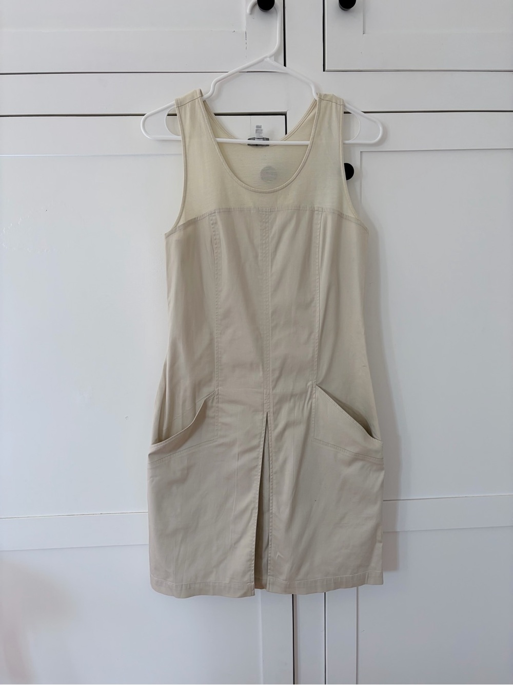 Armani Jeans Beige Khaki Pocket Mini Uniform Dress Size 6
